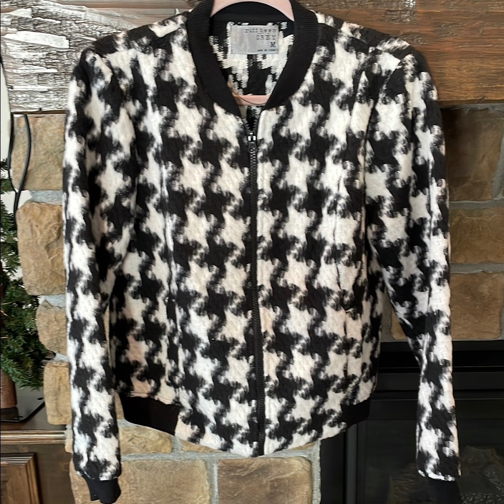 Ruff Hewn Houndstooth Bomber Jacket